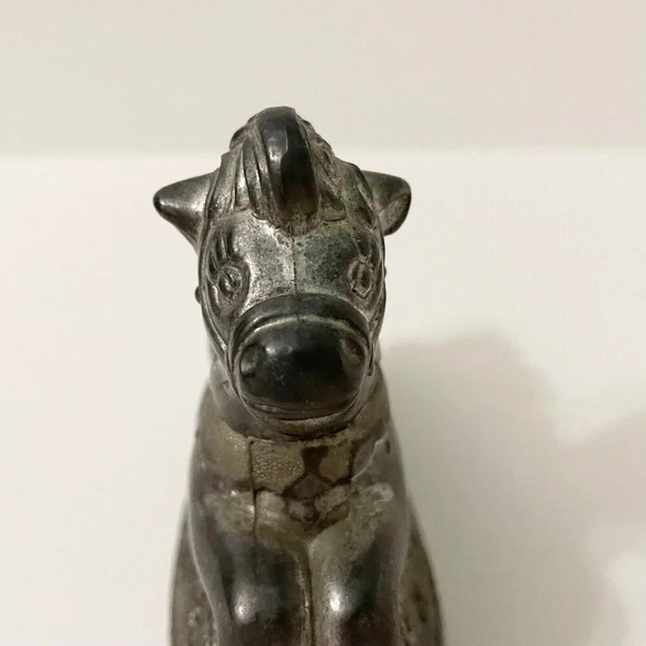 Vintage Rocking Horse Piggy Bank Silver Plated Coin Bank Made In Hong Kong - Picture 16 of 16